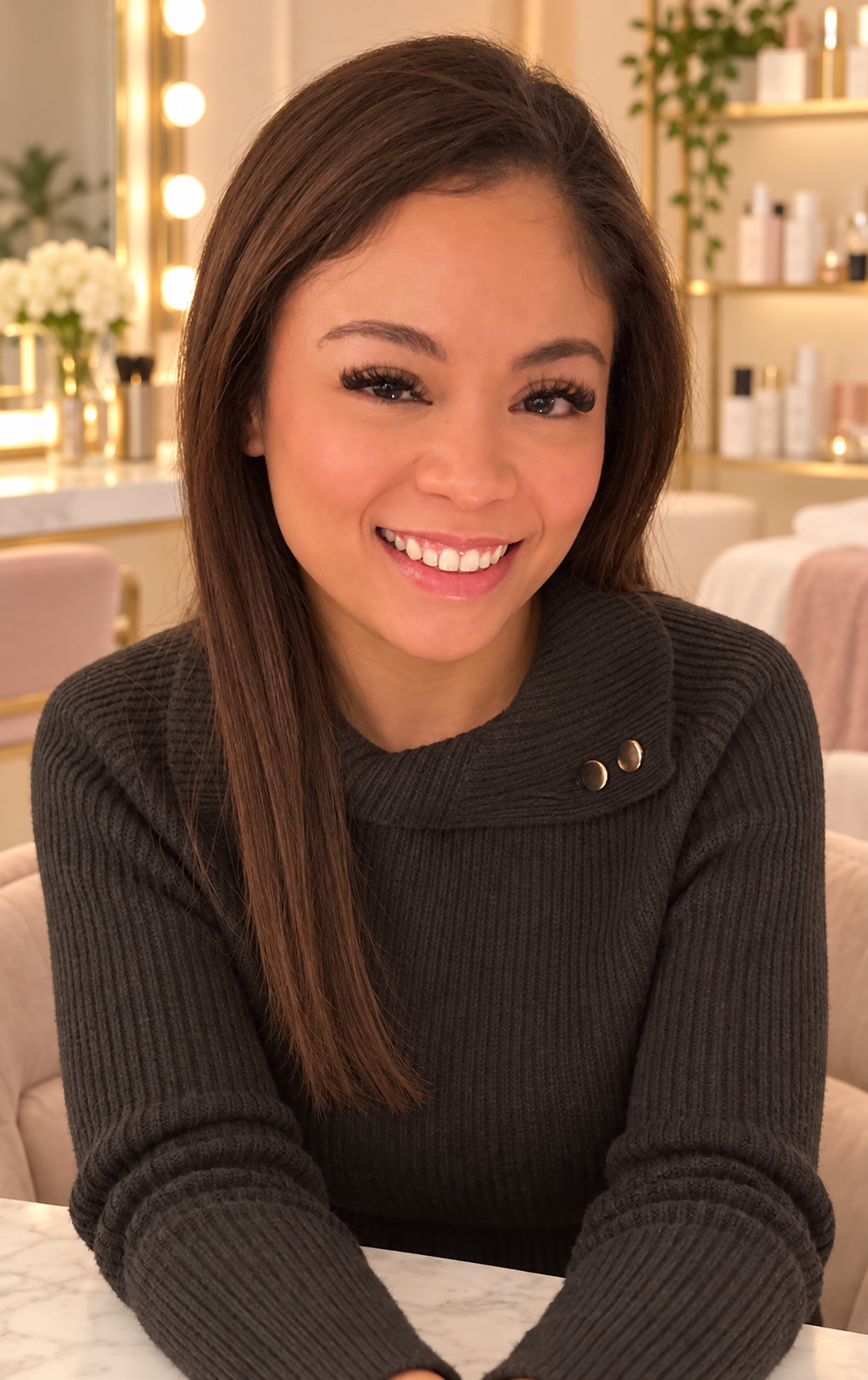 Danikka in her beauty studio